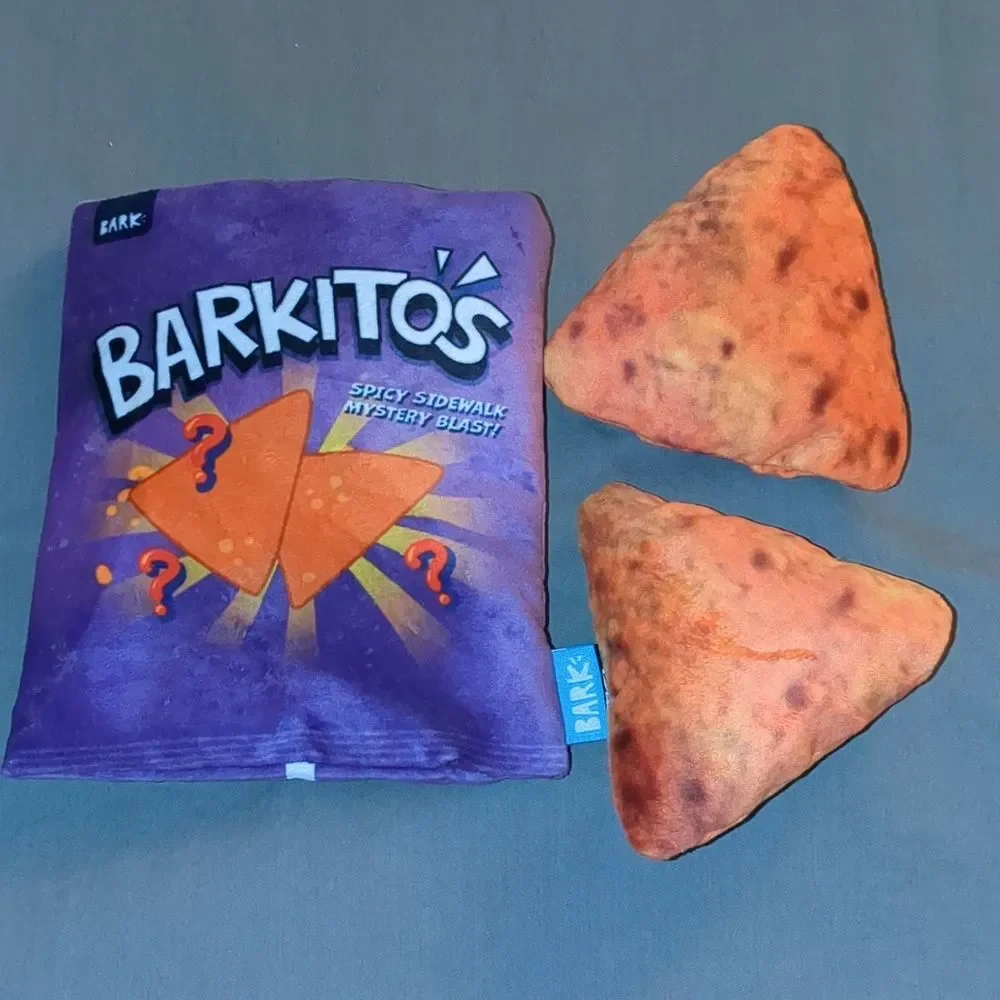 3 pc BARK Dog Toy Snack Themed Set - BENEFITS SENIOR DOG RESCUE